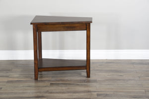 Santa Fe - Chair Side Table - Dark Brown