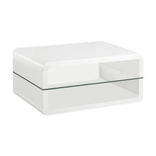 Load image into Gallery viewer, Elana - 1-Shelf Rectangular Coffee Table - White High Gloss