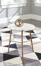 Load image into Gallery viewer, Chadton - White / Gold Finish - Accent Table
