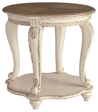 Load image into Gallery viewer, Realyn - White / Brown - Round End Table