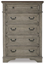 Load image into Gallery viewer, Lodenbay - Antique Gray - Five Drawer Chest