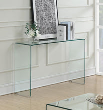 Load image into Gallery viewer, Ripley - Tempered Bent Glass Entryway Console Table - Clear