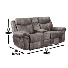 Load image into Gallery viewer, Nashville - Glider Recliner Console Loveseat