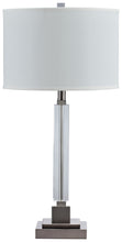 Load image into Gallery viewer, Deccalen - Clear / Silver Finish - Crystal Table Lamp