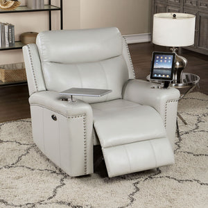 Florine - Power Glider Recliner - Light Gray