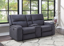 Load image into Gallery viewer, Lovell - Power Console Loveseat - Dark Gray