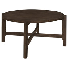 Load image into Gallery viewer, Cota - Round Solid Wood Coffee Table - Dark Brown