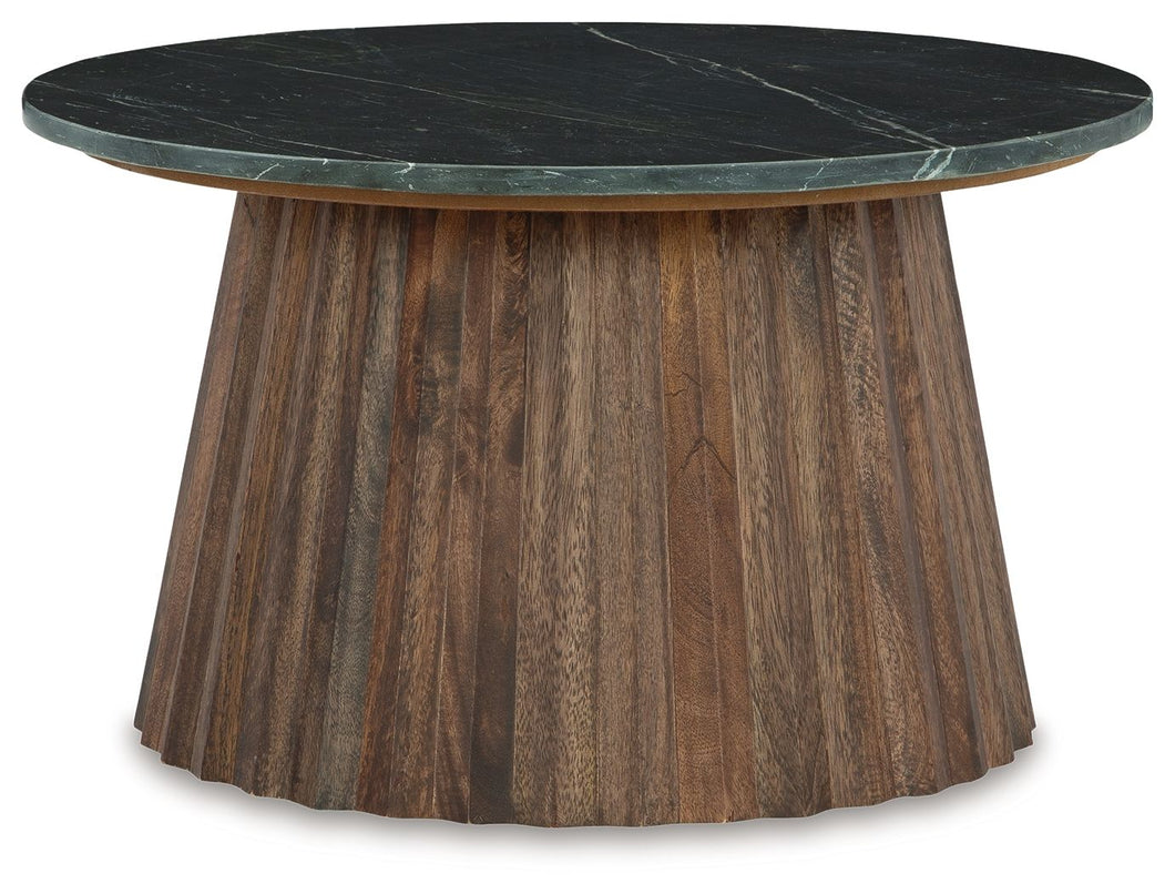 Ceilby - Black / Brown - Accent Cocktail Table