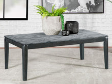 Load image into Gallery viewer, Mozzi - Rectangular Faux Marble Coffee Table - Gray And Black