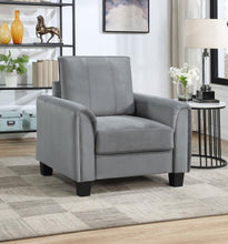 Load image into Gallery viewer, Davis - Upholstered Rolled Arm Accent Chair - Gray
