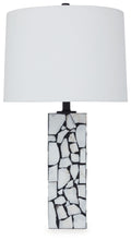 Load image into Gallery viewer, Macaria - White / Black - Marble Table Lamp