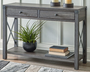 Freedan - Grayish Brown - Console Sofa Table