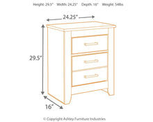 Load image into Gallery viewer, Brinxton - Charcoal - Two Drawer Night Stand