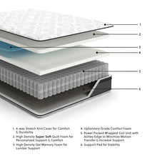 Load image into Gallery viewer, 12 Inch Pocketed Hybrid - Mattress