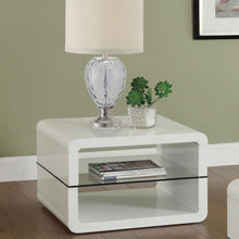 Load image into Gallery viewer, Elana - 1-Shelf Rectangular Side End Table - White High Gloss