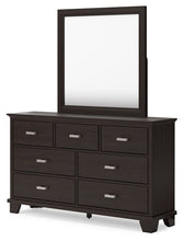 Load image into Gallery viewer, Covetown - Dark Brown - Dresser And Mirror