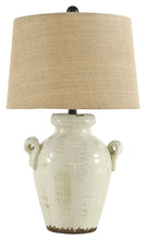 Load image into Gallery viewer, Emelda - Cream - Ceramic Table Lamp
