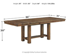 Load image into Gallery viewer, Moriville - Grayish Brown - Rectangular Dining Room Extension Table