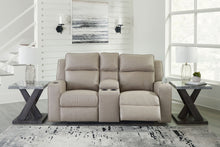 Load image into Gallery viewer, Lavenhorne - Pebble - Dbl Rec Loveseat W/Console