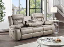 Load image into Gallery viewer, Tyson - Reclining Glider Console - Pearl Silver