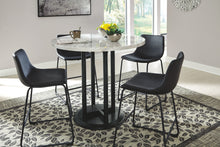 Load image into Gallery viewer, Centiar - Black / Gray - 5 Pc. - Counter Table, 4 Upholstered Barstools