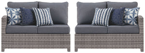 Salem - Gray - Raf / Laf Loveseat W/Cush (Set of 2)