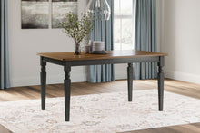 Load image into Gallery viewer, Owingsville - Black / Brown - Rectangular Dining Room Table
