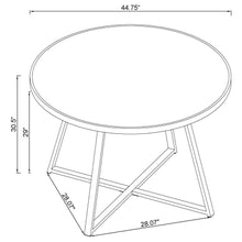 Load image into Gallery viewer, Jillian - Round Mirror Top Dining Table - Black Nickel