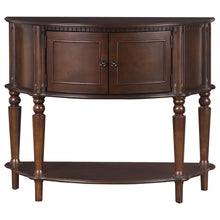 Load image into Gallery viewer, Brenda - 2 Door Demilune Wood Entryway Console Table - Brown