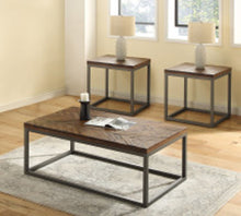 Load image into Gallery viewer, Lorenza - 3 Piece Table Set - Brown