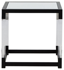 Nallynx - Metallic Gray - Square End Table