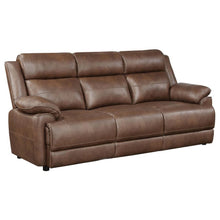 Load image into Gallery viewer, Ellington - Upholstered Padded Arm Sofa - Dark Brown