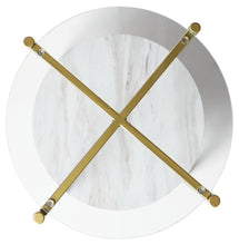 Load image into Gallery viewer, Wynora - White / Gold - Round End Table