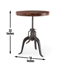 Load image into Gallery viewer, Sparrow - Round Crank Table - Dark Brown