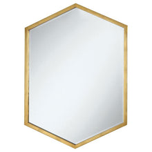 Load image into Gallery viewer, Bledel - Hexagon Shaped Wall Mirror - Gold