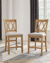 Load image into Gallery viewer, Havonplane - Brown - Upholstered Barstool (Set of 2)