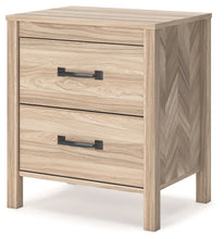 Load image into Gallery viewer, Battelle - Tan - Two Drawer Night Stand