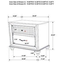 Load image into Gallery viewer, Barzini - 2-drawer Nightstand