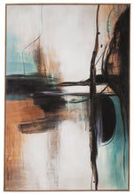 Load image into Gallery viewer, Brunonia - Teal / Orange / Black - Wall Art