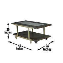Load image into Gallery viewer, Terrell - Cocktail Table With Caster - Brown