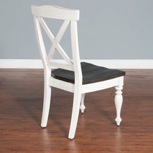 Load image into Gallery viewer, Carriage House - Crossback Chair - White / Dark Brown