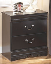 Load image into Gallery viewer, Huey - Black - Two Drawer Night Stand