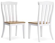 Load image into Gallery viewer, Ashbryn - White / Natural - Dining Room Side Chair (Set of 2)