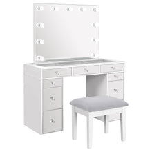 Load image into Gallery viewer, Regina - Makeup Vanity Table Set With Lighting - White