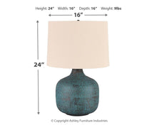 Load image into Gallery viewer, Malthace - Patina - Metal Table Lamp