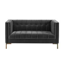 Load image into Gallery viewer, Isaac - Stitch Velvet Loveseat