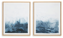 Load image into Gallery viewer, Holport - Blue / White - Wall Art Set (Set of 2)