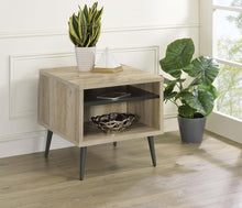 Load image into Gallery viewer, Welsh - Square Engineered Wood Side End Table Antique Pine - Distressed Pine