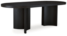 Load image into Gallery viewer, Rowanbeck - Black - Oval Dining Room Table