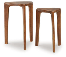 Load image into Gallery viewer, Brynnleigh - Medium Brown - Accent Table Set (Set of 2)